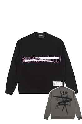 【バレンタイプ】×【グッチタイプ】メンズ レディース 長袖　スウェットTシャツ  aat14034