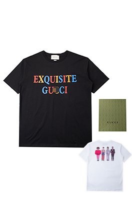 【グッチ】×【アディダス】メンズ レディース 半袖Tシャツ   aat14098
