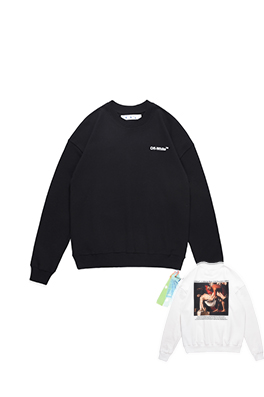 【オフホワイト】メンズ レディース 長袖　スウェットTシャツ  aat14138