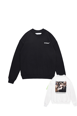 【オフホワイト】メンズ レディース 長袖　スウェットTシャツ  aat14141