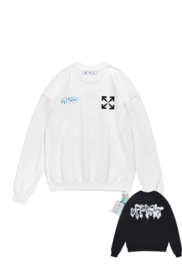 【オフホワイト】メンズ レディース 長袖　スウェットTシャツ  aat14142