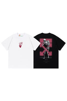 【オフホワイト】メンズ レディース 半袖Tシャツ  aat14268