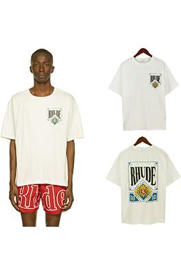【ルード】メンズ レディース 半袖Tシャツ  aat14373