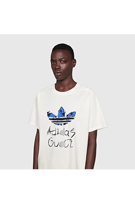 【グッチタイプ】×【アディダスタイプ】メンズ レディース 半袖Tシャツ  aat14385