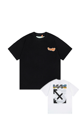 【オフホワイト】メンズ レディース 半袖Tシャツ  aat14420