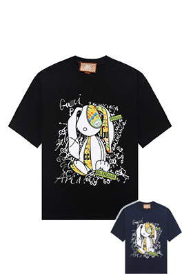 【バレンタイプ】×【グッチ】メンズ レディース 半袖Tシャツ  aat14473