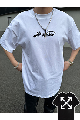 【オフホワイトタイプ】メンズ レディース 半袖Tシャツ  aat14615