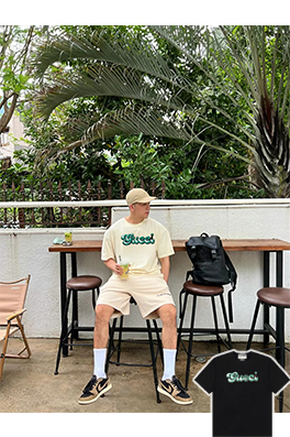 【グッチタイプ】メンズ レディース 半袖Tシャツ  aat14893