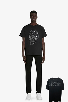 【アレキサンダーマックイーンタイプ】メンズ レディース 半袖Tシャツ  aat15039