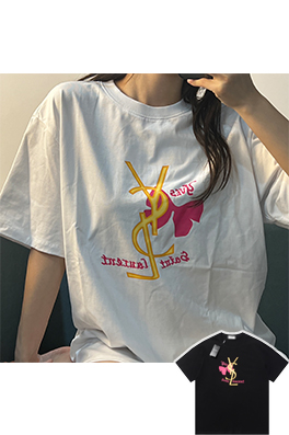 【サンローランタイプ】メンズ レディース 半袖Tシャツ  aat15234