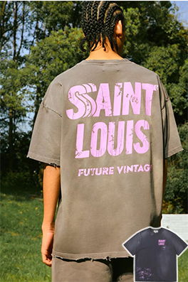 【SAINT LOUIS】メンズ レディース 半袖Tシャツ  aat15398