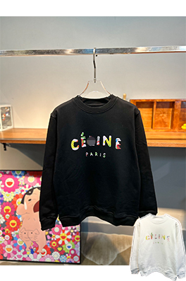 【セリーヌタイプ】メンズ レディース 長袖　スウェットTシャツ  aat15540