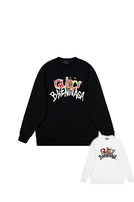 【バレンタイプ】×【グッチタイプ】メンズ レディース 長袖　スウェットTシャツ  aat15690