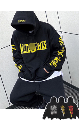 【ヴェトモン】メンズ レディース フード Tシャツ パーカー  aat16008