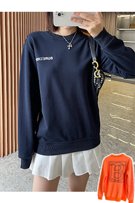 【バーバリータイプ】メンズ レディース 長袖　スウェットTシャツ  aat16084