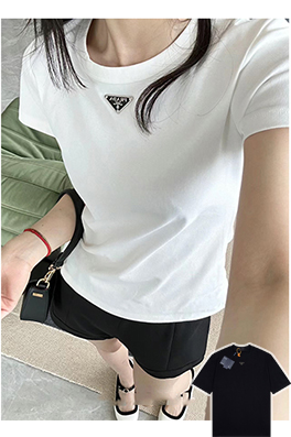 【プラダタイプ】メンズ レディース 半袖Tシャツ   aat16828