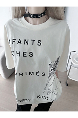 【ENFANTS RICHES DEPRIMES】メンズ レディース 半袖Tシャツ   aat17301