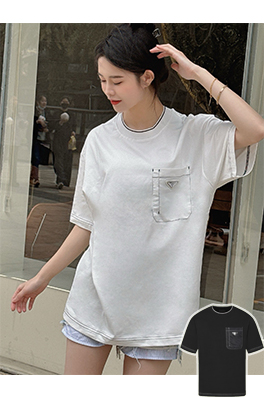 【プラダタイプ】メンズ レディース 半袖Tシャツ   aat17537