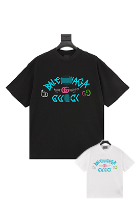 【グッチタイプ】×【バレンタイプ】メンズ レディース 半袖Tシャツ   aat17930