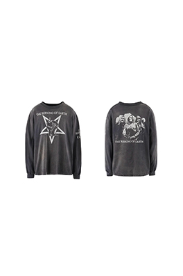 【セント マイケル】×【BURN OF EARTH】メンズ レディース 長袖Tシャツ   aat18310