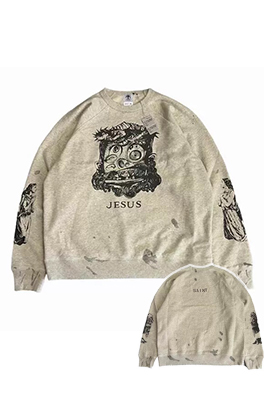 【セント マイケル】メンズ   長袖　スウェットTシャツ   aat18492