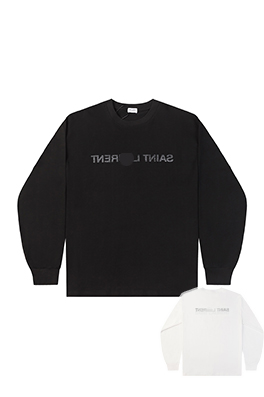 【サンローランタイプ】メンズ レディース 長袖Tシャツ   aat18516