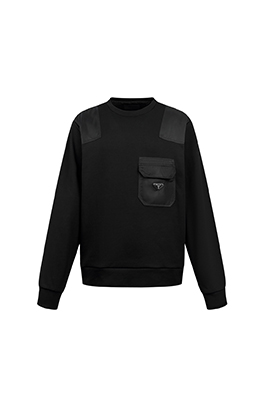 【プラダタイプ】メンズ レディース 長袖　スウェットTシャツ    aat18698