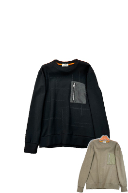 【エルメスタイプ】メンズ  長袖　スウェットTシャツ    aat18741