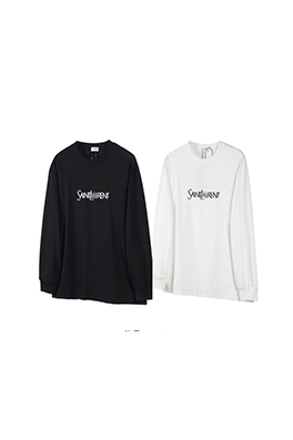 【サンローランタイプ】メンズ レディース 長袖Tシャツ     aat18808