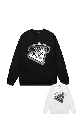 【プラダタイプ】メンズ レディース 長袖　スウェットTシャツ     aat18848
