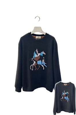 【エルメスタイプ】メンズ レディース 長袖　スウェットTシャツ      aat18990