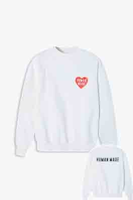 【ヒューマンメイド】メンズ レディース 長袖　スウェットTシャツ    aat19147
