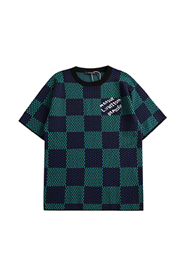 【ヴィトンタイプ】メンズ レディース ニット半袖Tシャツ     aat20253