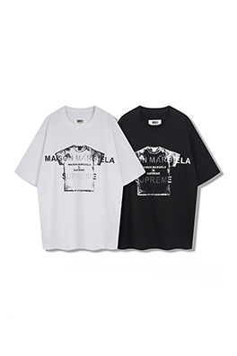 【マルタンマルジェラ】×【シュプリームタイプ】メンズ レディース 半袖Tシャツ     aat20339