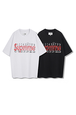 【マルタンマルジェラ】×【シュプリームタイプ】メンズ レディース 半袖Tシャツ     aat20343