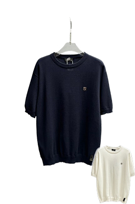 【フェンディタイプ】メンズ レディース ニット半袖Tシャツ     aat20406