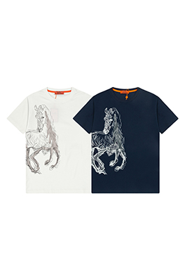 【エルメスタイプ】メンズ レディース 半袖Tシャツ    aat20710