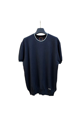【プラダタイプ】メンズ レディース ニット半袖Tシャツ    aat20936