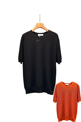 【ブルネロクチネリ】メンズ レディース ニット半袖Tシャツ    aat21003