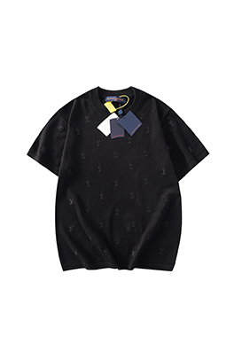 【ヴィトンタイプ】メンズ レディース ニット半袖Tシャツ    aat21057