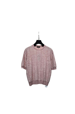 【ロロピアーナ】メンズ レディース ニット半袖Tシャツ    aat21108