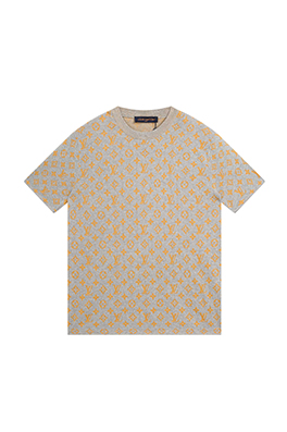 【ヴィトンタイプ】メンズ レディース ニット半袖Tシャツ  aat21313