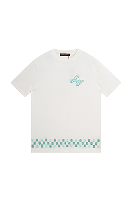 【ヴィトンタイプ】メンズ レディース ニット半袖Tシャツ  aat21314