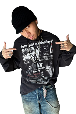 【ERD】メンズ レディース 長袖 Tシャツ  aat21365