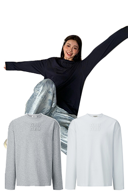 【ミュウミュウタイプ】メンズ レディース 長袖 Tシャツ aat21409