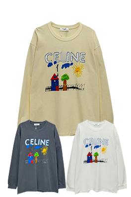 【セリーヌタイプ】メンズ レディース 長袖 Tシャツ aat21417