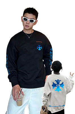 【クロムハーツタイプ】メンズ レディース 長袖 スウェットTシャツ aat21421