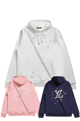 【ヴィトンタイプ】メンズ レディース フード Tシャツ パーカー  aat21461