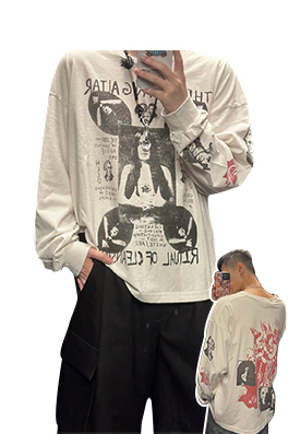 【ERD】メンズ レディース 長袖 Tシャツ  aat21467