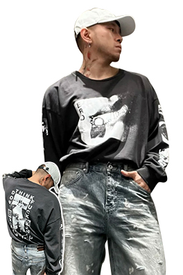 【ERD】メンズ レディース 長袖 Tシャツ  aat21468